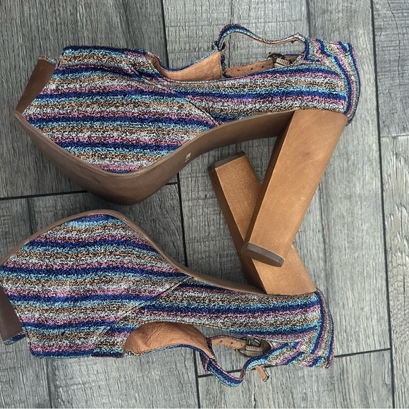 Jeffery Campbell Foxy rainbow platform heels - Picture 4 of 14